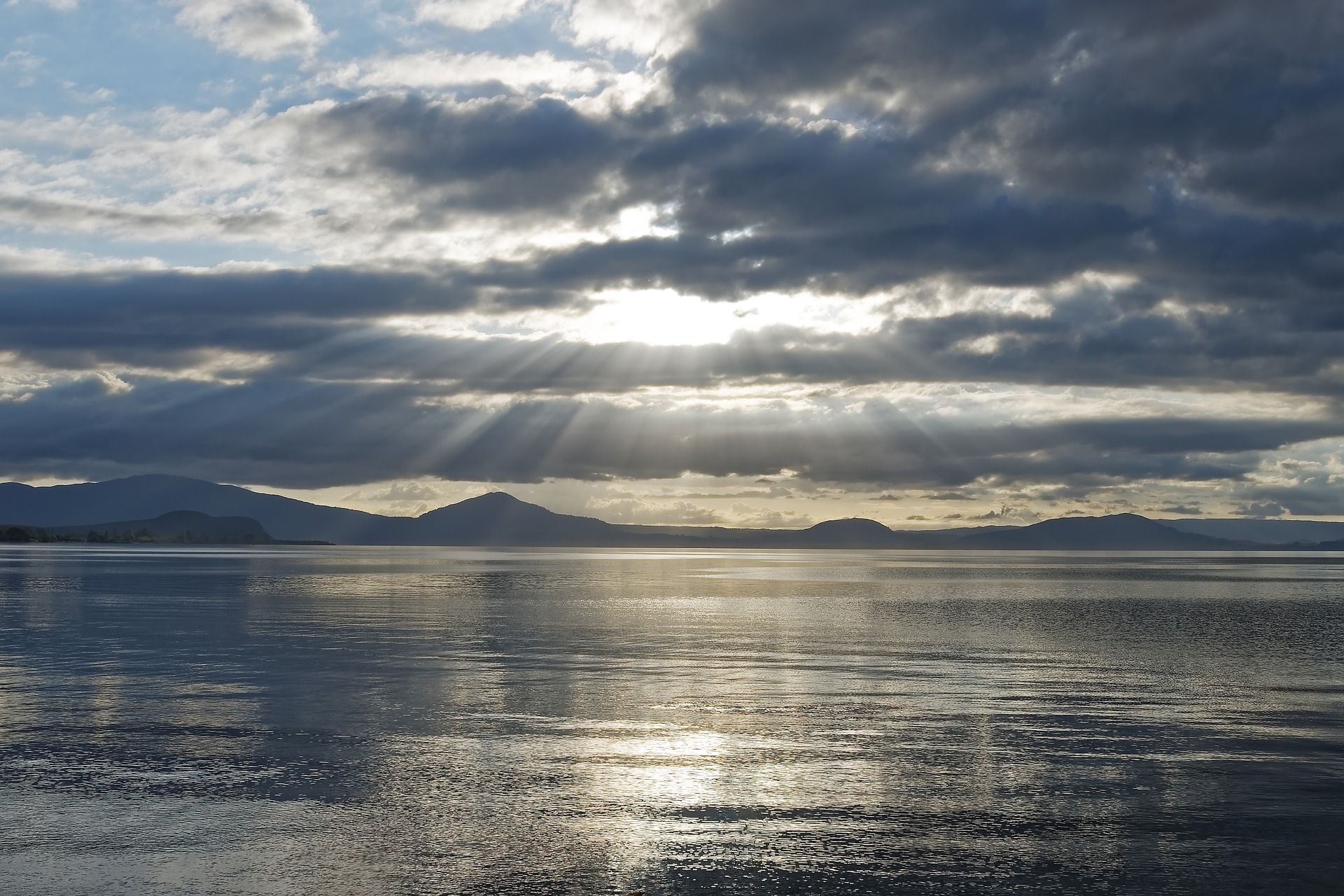 Sunset over Lake Taupo