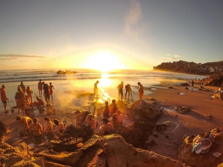 Sunrise at Hot Water Beach