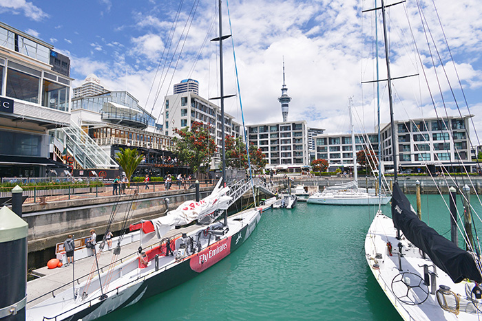 view of boats in auckland harbour