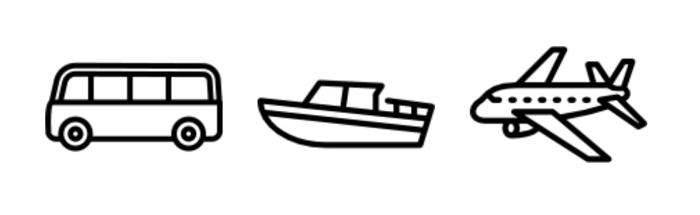 minibus-boat-plane