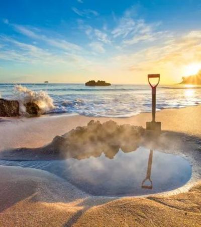 Coromandel Tour, Hot Water Beach